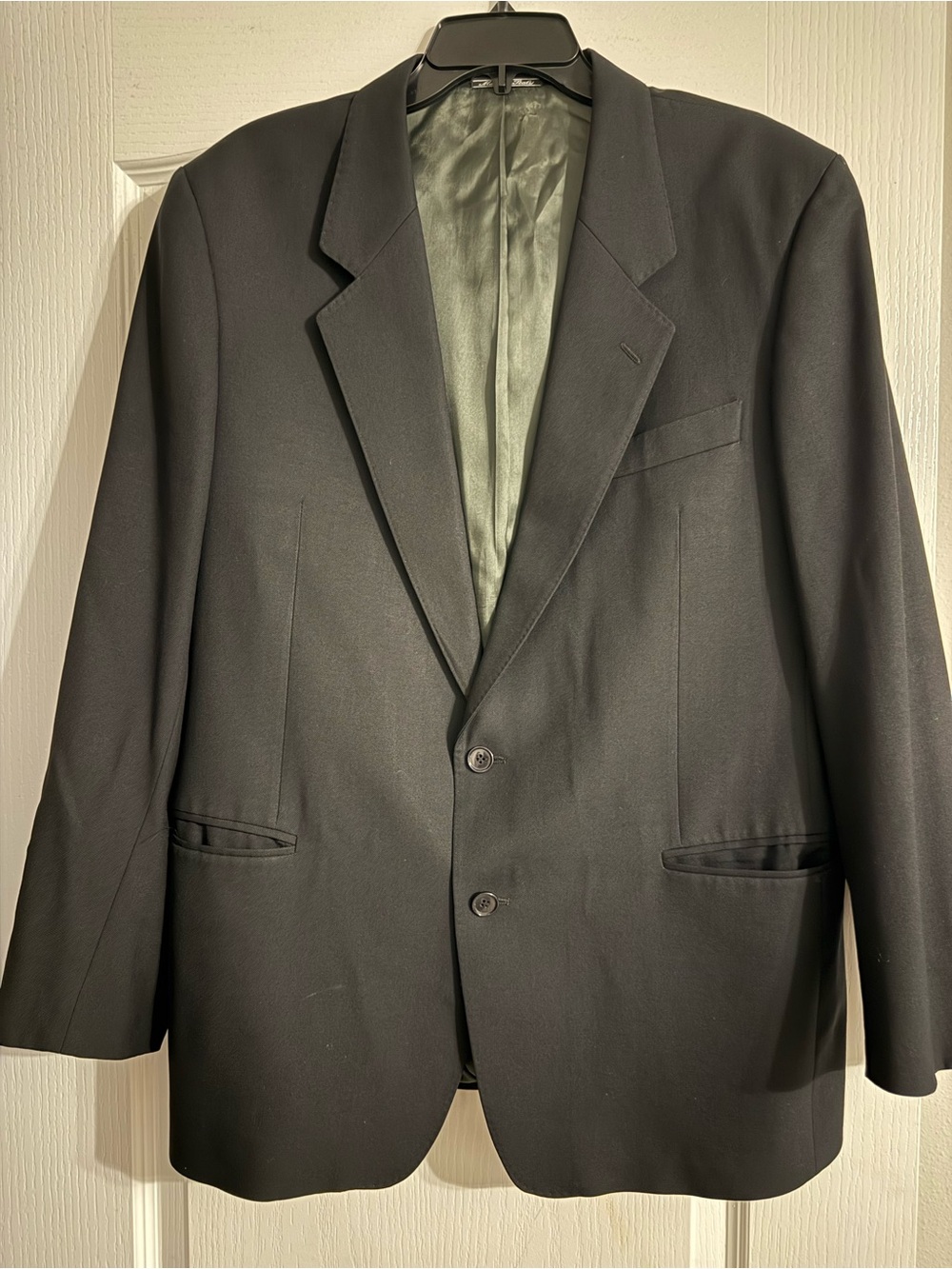 Zignone Classic Men's Black Two-Button Blazer